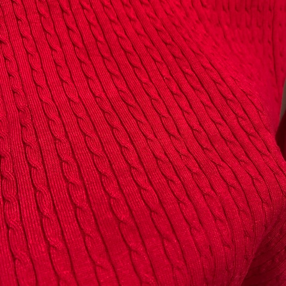 Tommy Hilfiger Red Knit Sweater - Picture 3 of 6